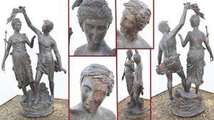 New ListingItalian Bronze Lovers Statue Classical Antiquity Garden Art