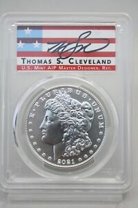 2021-D Silver Morgan Dollar 100th PCGS MS70 Advanced Release Cleveland #2831