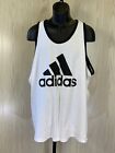Adidas Badge of Sport Classic Tank Top, Mens Size 2XL, White MSRP $30
