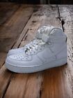 NIKE AIR FORCE 1 07 HIGH TRIPLE WHITE MENS SIZE 9 SNEAKERS
