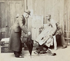 RARE! AFRICAN AMERICAN PORTER HELPS PASSENGER w/ BAGGAGE 1886 STEREO VIEW PHOTO