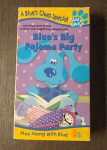Blues Clues VHS Blues Big Pajama Party 1999 Nick Jr. Vintage Nickelodeon