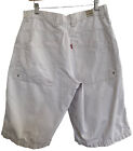 Levi’s 579 Baggy Utility Shorts SZ 34 100% Cotton Red Tab Mens Jean