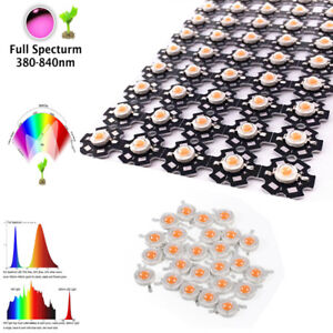 10-1000 1W 3W 5W full spectrum led grow light chip 380-840nm,best led grow chip