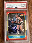 Larry Bird 1986 Fleer Signed Basketball Card #9 Auto Graded PSA 10 ITP Authentic