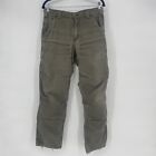 Carhartt Double Knee Carpenter Pants Thrashed Green Size 30 X 30