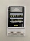 Korg SRC-512 512kbits SRAM MEMORY CARD 01/W, X3, 03R/W, EC, w/ New Battery