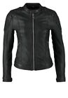 Womens Leather Jacket Motorcycle Real Lambskin Slim Fit Vintage Biker Coat 137