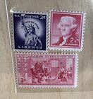 New ListingStamp Lot - 3 Cent Liberty, 2 Cent Jefferson, 3 Cent Birth Of Betsy Ross (10/10)