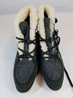 NWT Sorel Women's Sneakerchic Alpine LL5334-010 Black Lace Up Snow Boots Size 10