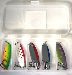 Hightower Tackle Company's Kastmaster style Spoons 5 Piece Kit, Trout, Bass etc