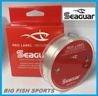 SEAGUAR RED LABEL 100% Fluorocarbon Fishing Line 200 YARDS SPOOLS PICK YOUR SIZE