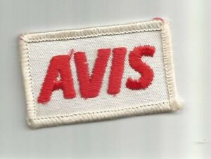 AVIS car rental advertising employee patch 1-1/2 X 2-1/2 #6163