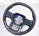 2023 GENUINE FORD SHELBY F150 RAPTOR CARBON FIBER STEERING WHEEL RED STITCHING