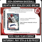 New ListingLOS ANGELES ANGELS - 2024 Bowman Baseball 6 HTA Box 1 Case Team Break