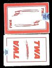 TWA Playing Cards NIB Vintage set of 2 decks