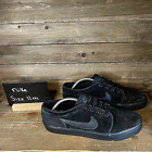 Mens Nike Toki Low Black Suede Leather SB Skateboarding Sneakers Shoes Size 11 M