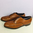 FLORSHEIM Royal Imperial Mens Brown Leather Balmoral Wingtip Shoes 12 F 97330