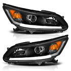 Headlights For 2013 2014 2015 Honda Accord w/LED DRL Sedan 4-Door Headlamps L+R (For: 2014 Honda Accord LX Sedan 4-Door 2.4L)