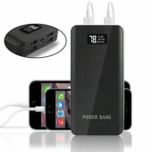 2022 Portable Power Bank LCD 4 USB Battery Charger For Mobile Phone Long Power