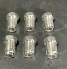 10mm x 1.0 Tube Nut Fitting bubble Flare STAINLESS 3/16 Brake Line 6 pcs.