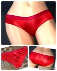 Joe Boxer S 5 Red Shiny Low Rise Second Skin Bikini Underwear Panties Panty