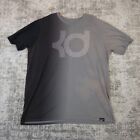 The Nike Tee Shirt Mens 2XLT Black Gray Ombre Fade Dri-Fit KD Kevin Durant