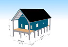 Architectural Plan Set for a Custom Designed 30x40 Cabin Kit with 2 Porches!
