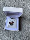 NWT Disney Mickey Mouse Sterling Silver Necklace Swarovski Crystals RAINBOW