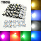 1W 3W 5W Watt High Power LED SMD Chip UV White Blue Deep Red RGB Beads With PCB