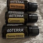 doterra essential oils-3 Pack- Lemon, Wild Orange, Sunny Citrus 15ml