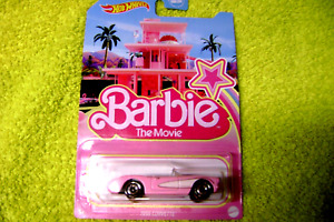 2023 Hot Wheels Barbie The Movie 1956 Corvette Pink  New   HOT DEAL !