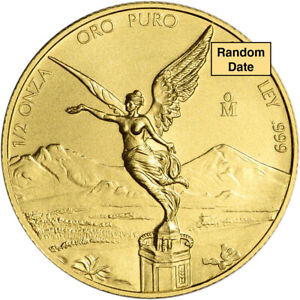 Mexico Gold Libertad (1/2 oz) 1/2 Onza - BU - Random Date