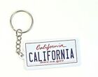 California License Plate Aluminum Ultra-Slim Souvenir Keychain 2.5