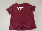 Virginia Tech Hokies Team Issued Maroon Nike Shirt Size 2XL XXL Football NCAA