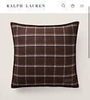 RALPH LAUREN WALLACE Plaid Scottish Wool Throw Pillow MSRP $450