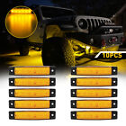 10 Pods LED Rock Lights Underglow Truck Bed Lighting Neon Light Decor Yellow EOA (For: MAN TGX)