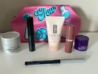 New - Clinique Skincare Makeup  7 Pcs Deluxe Samples Gift Set including Gift Bag