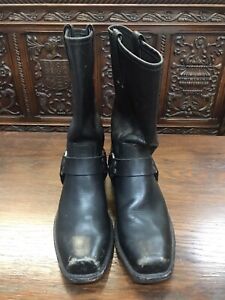 Frye 87350 Men’s Black Leather Harness 12 M Boots