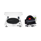 Audio Technica AT-LP60XBT-WW Bluetooth Turntable White with Vinyl Care Kit