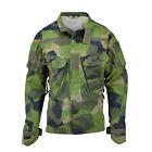TACGEAR Brand Swedish Military style commando field jacket splinter camo shirts