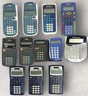 Lot of 12 Texas Instruments TI-30X IIS A XS 34 45 & More Scientific Calculators
