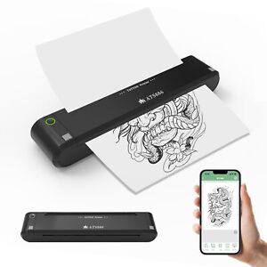 YILONG ATS886-RTP Wireless Tattoo Stencil Printer with Extra 2 Transfer Ribbons