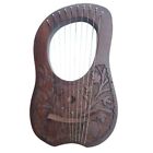CC New Lyre Harp 10 Strings Hand Engraved Beautiful Product & Sound Top Quality