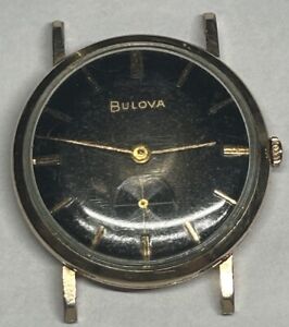 Vintage 1964 Bulova Men’s Wrist Watch Overwound Apx .32mm