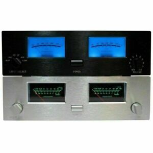 2X TN-90A VU Meter Head DB Level Audio Meter Chassis Power Amplifier W/Backlight