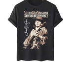 Vintage Stevie Ray Vaughan & Double Trouble Cotton Black Unisex Shirt AA1006