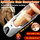 Masturbaters Automatic HandsFree Male Telescopic Heating Cup Stroker Men Sex Toy