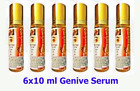 6x10ml Genive Hair Serum nourishing for mustache, sideburns, eyebrows, and hair