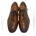 Stafford Men's Shoes Oxford Wingtip Leather Laced Size 9M Business Casual Dress